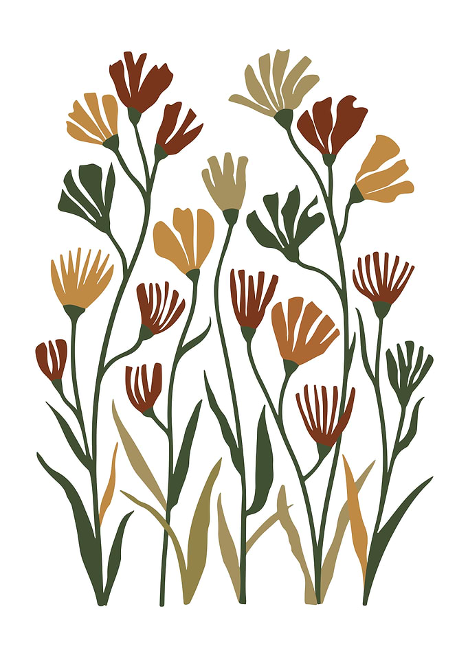 Earthy Wildflower Meadow
