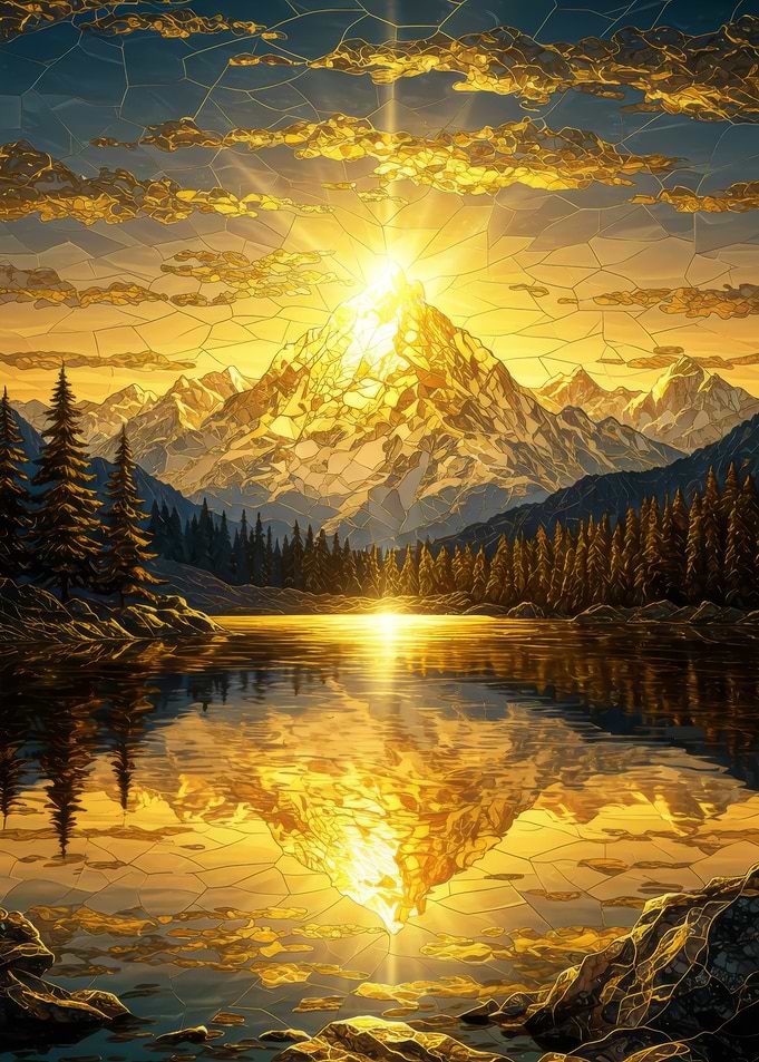 Golden Mountain Sunset