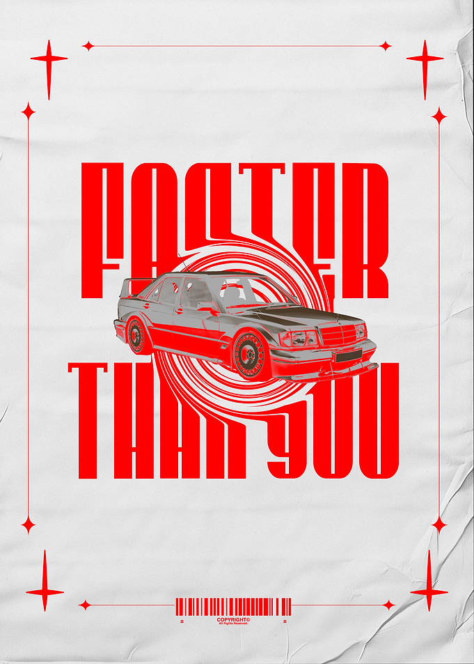 Faster Than You Car Poster