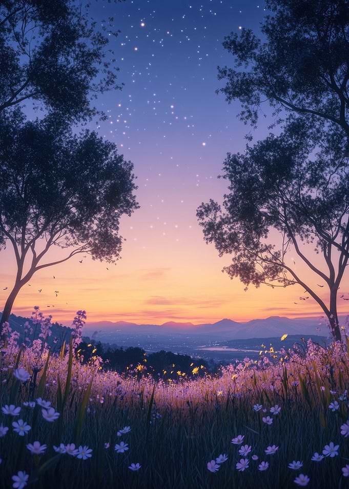 Starry Night Meadow