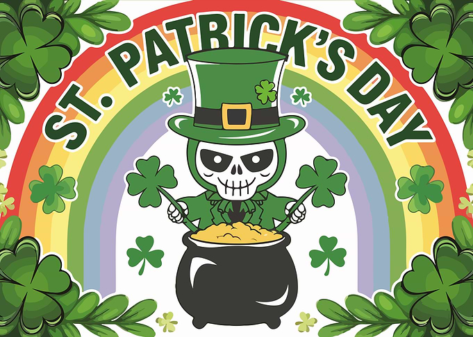 Skeleton Leprechaun St. Patrick's Day