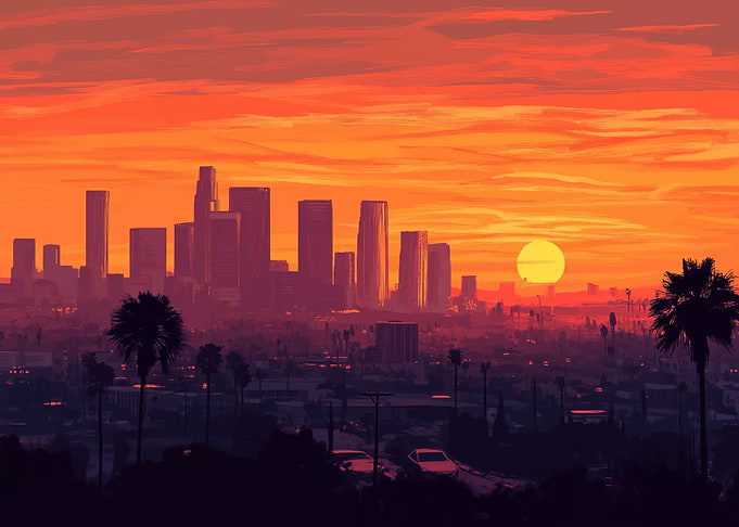 Sunset Cityscape