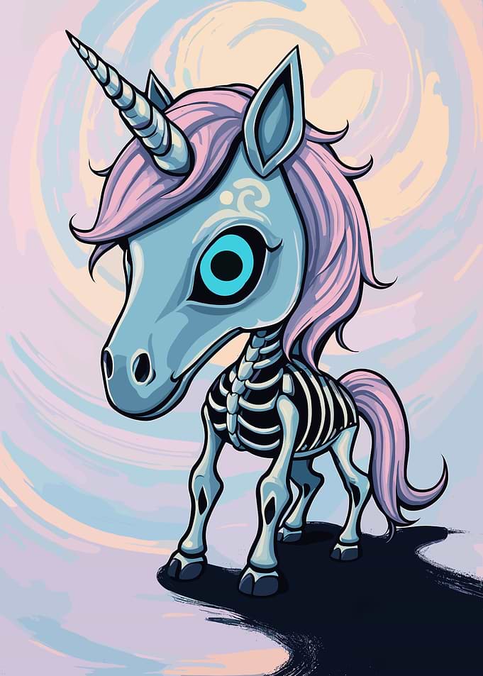 Pastel Goth Unicorn