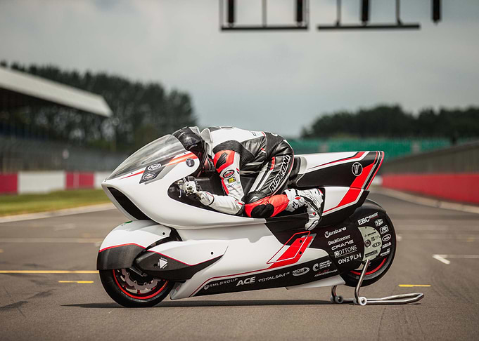 White Motorcycle on Track