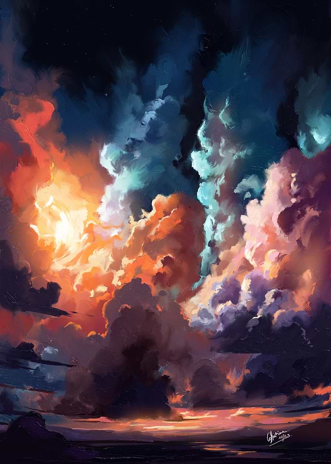 Dream, cloud and light
