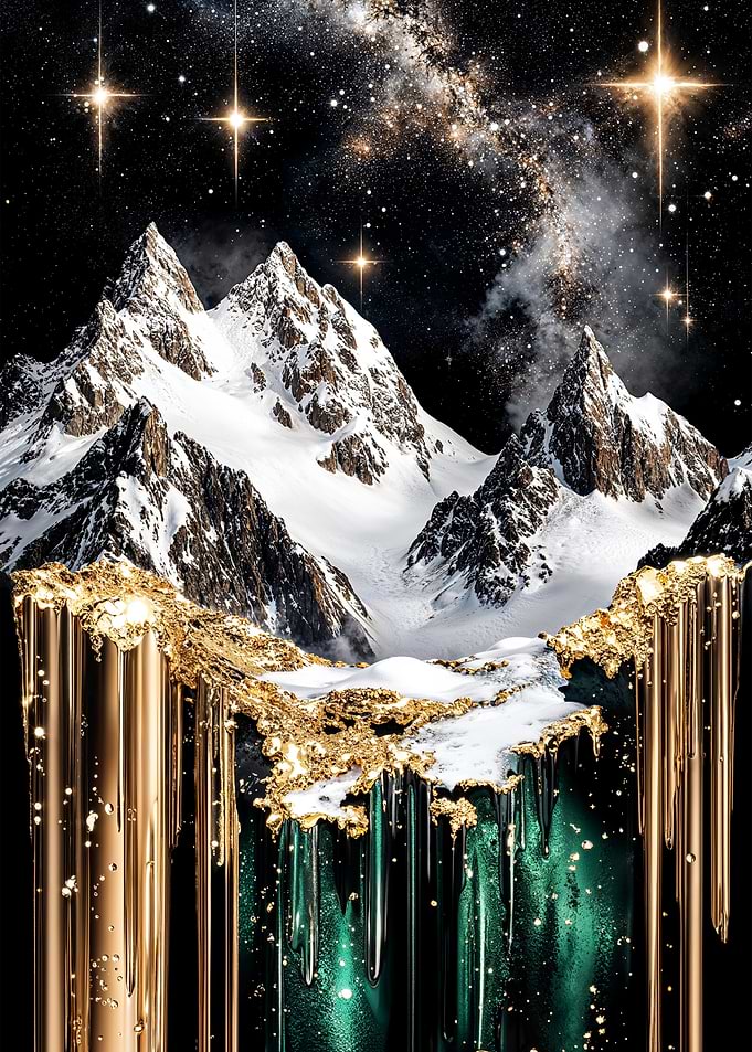 Golden Mountain Night
