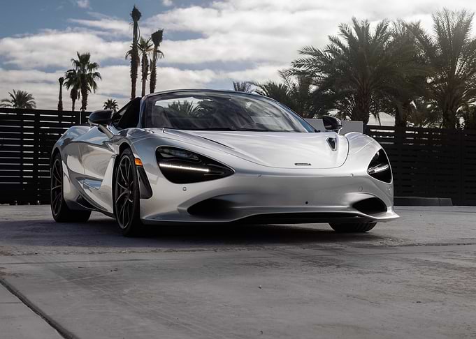 Silver McLaren 765LT Spider