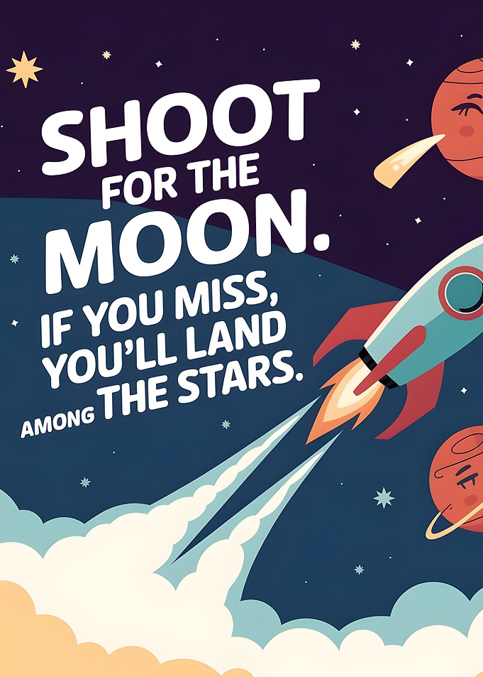Shoot for the Moon Poster