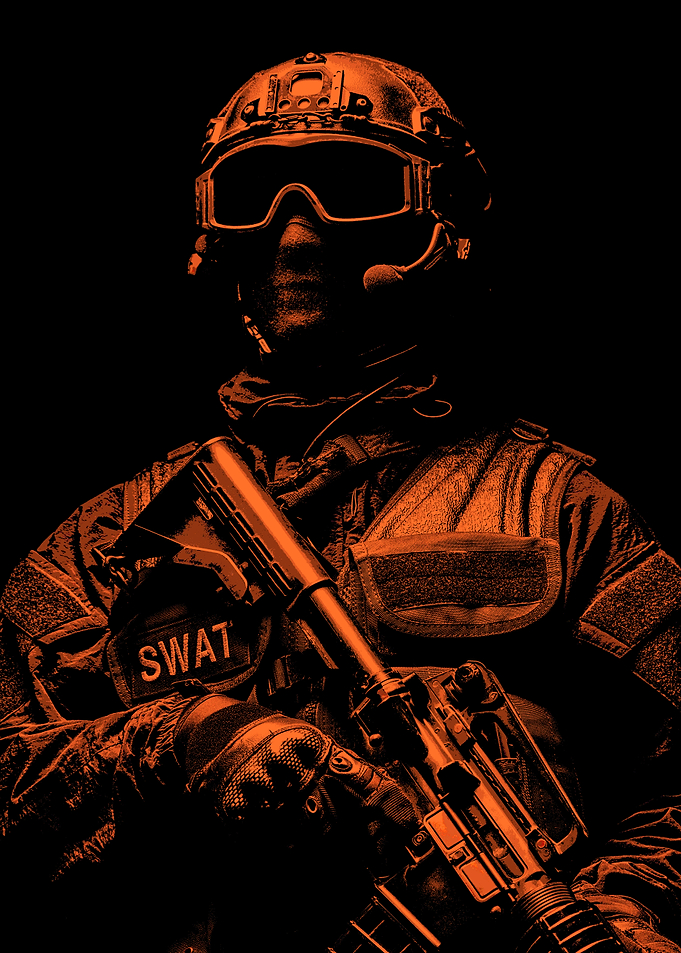 SWAT Officer Silhouette