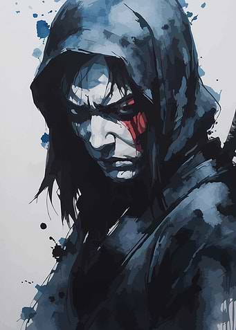 Dark Hooded Figure