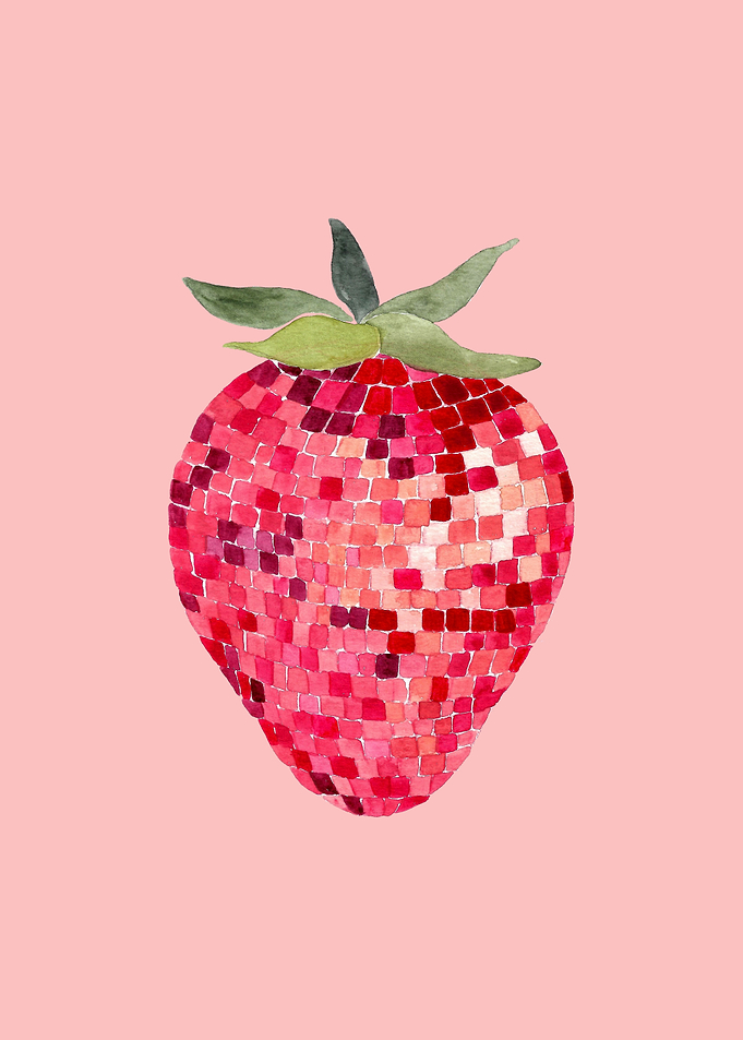 Disco Ball Strawberry