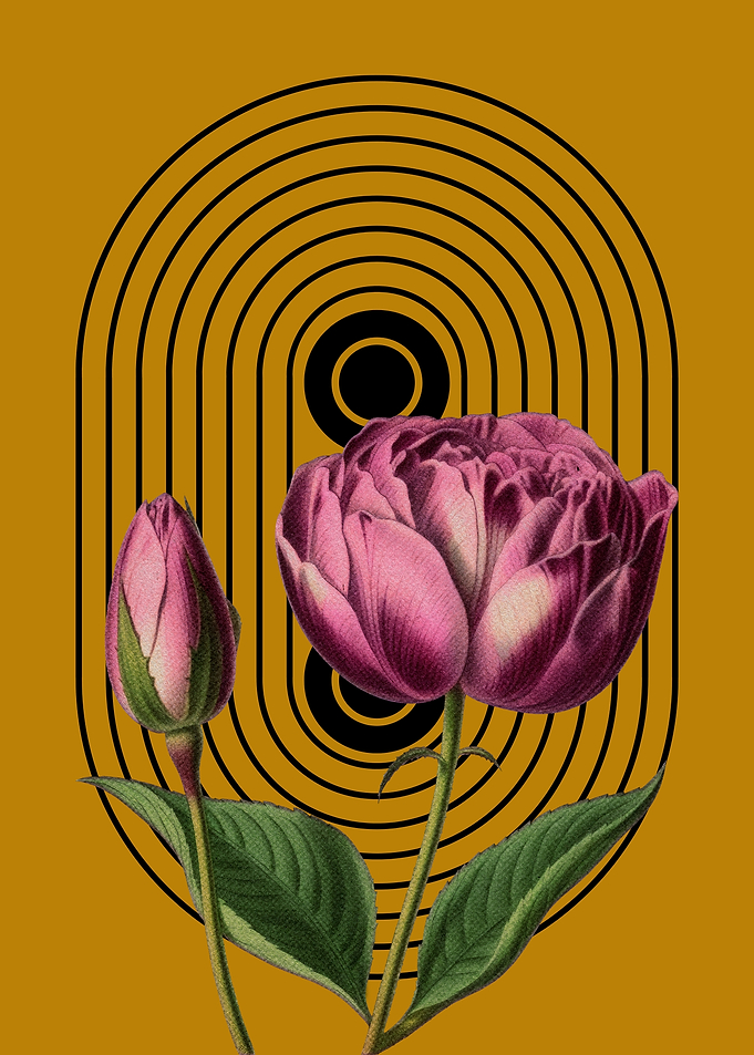 Floral Mid-Century Art