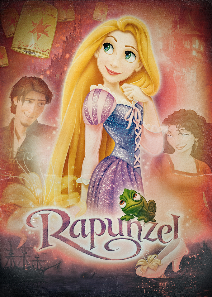 Rapunzel Vintage Poster