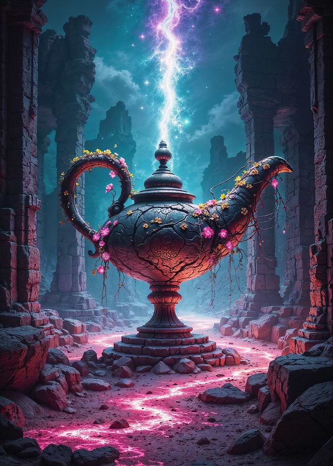 Magic Lamp in Ruins