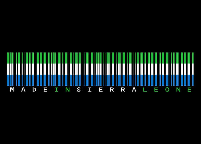 Sierra Leone Barcode Flag