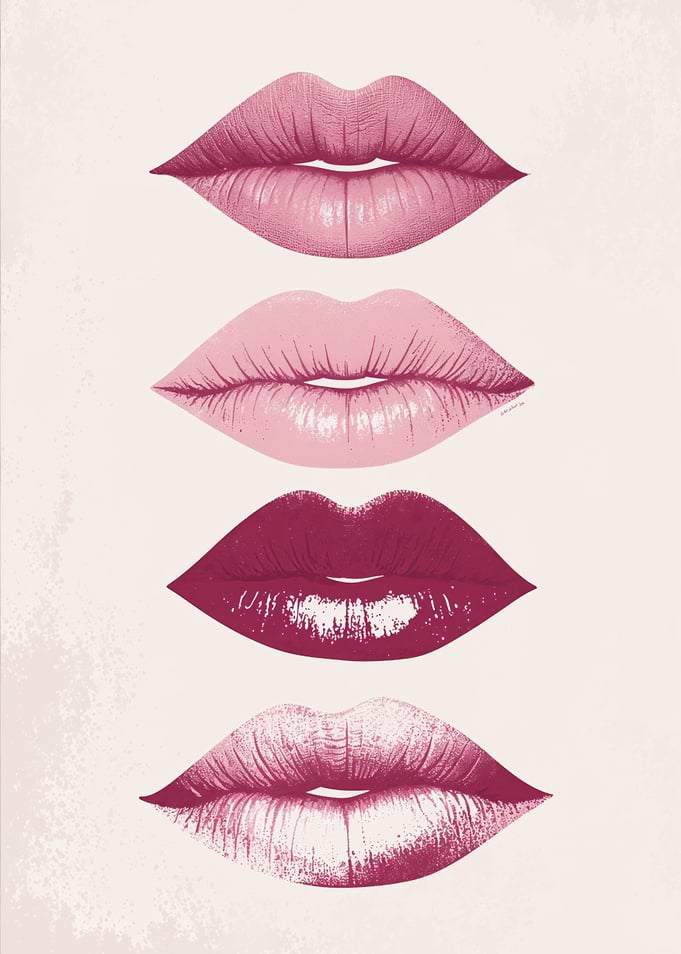 Love Fashion Pink Lips