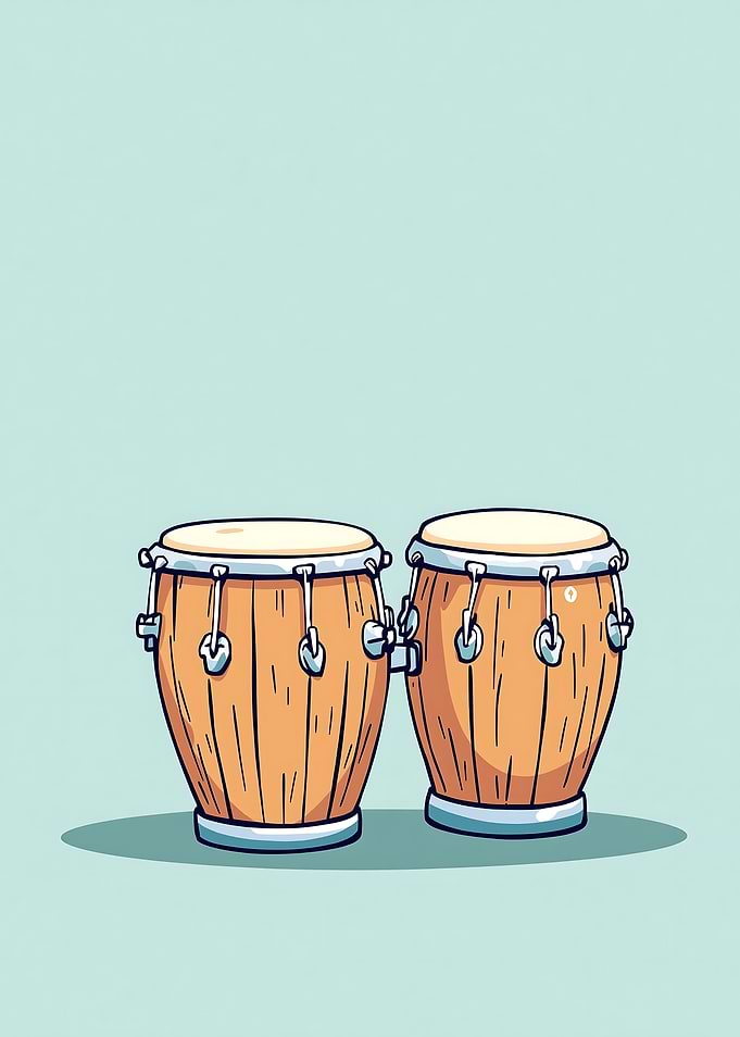 Conga Drums Illustration
