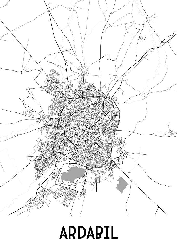 Ardabil City Map