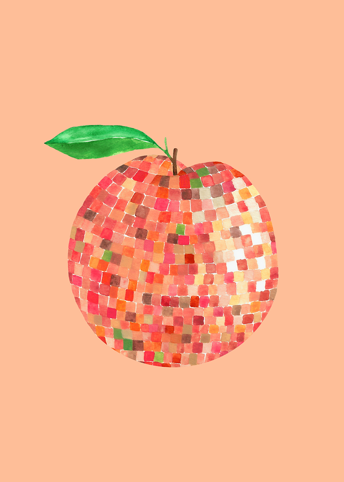 Disco Ball Peach