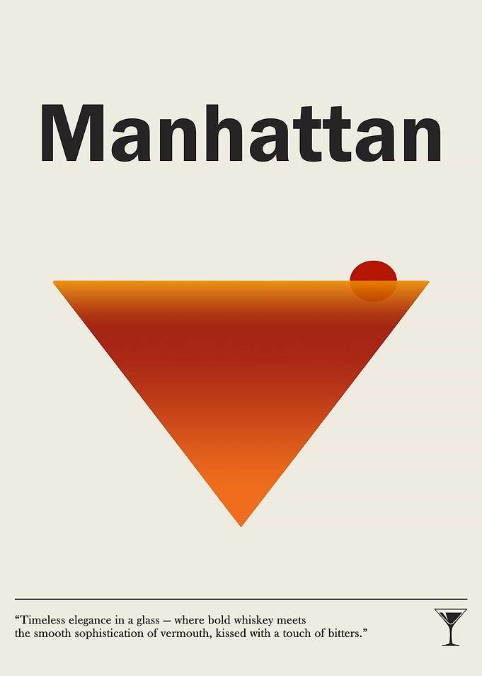 Manhattan Cocktail Poster