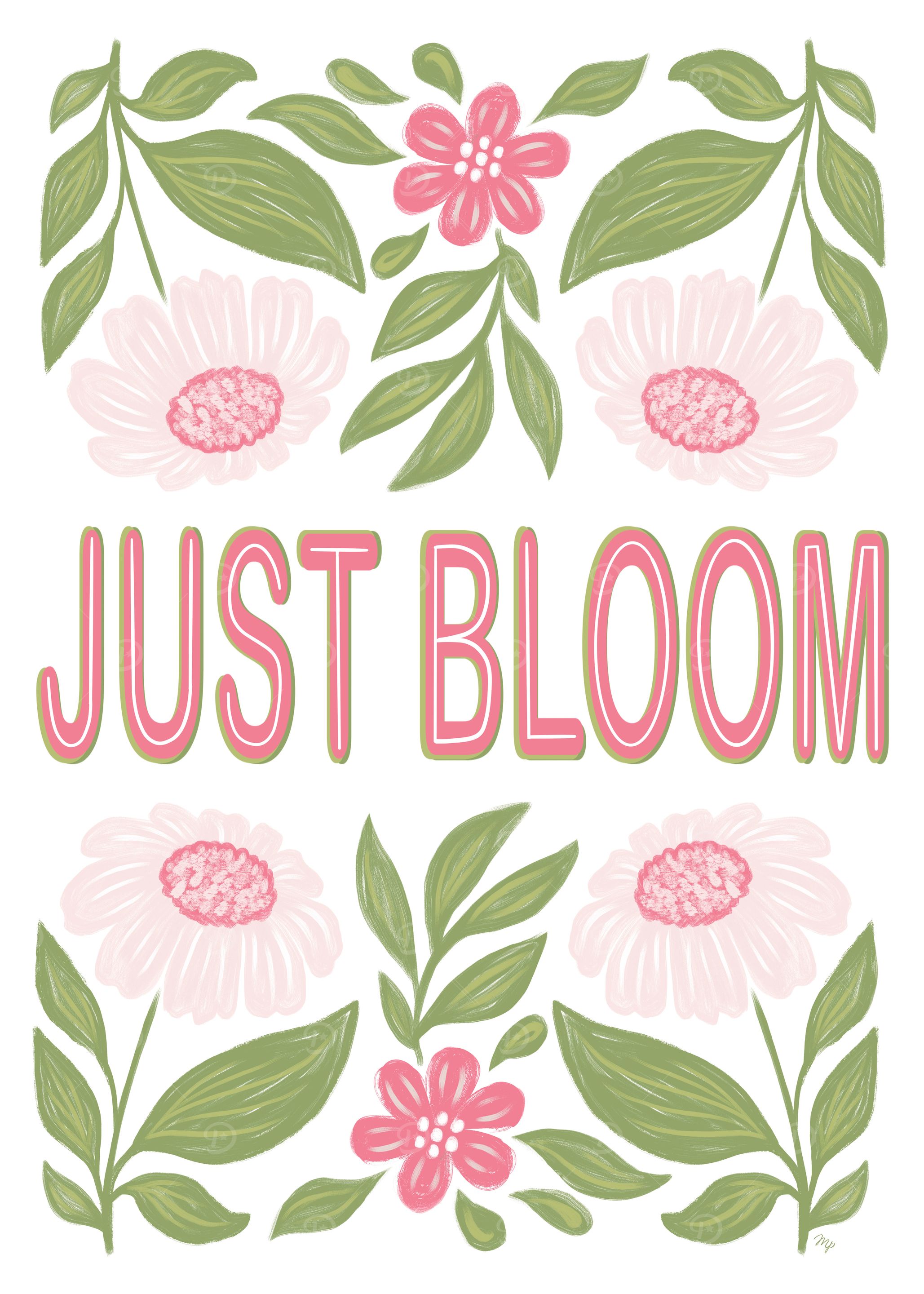 Just Bloom Floral Print