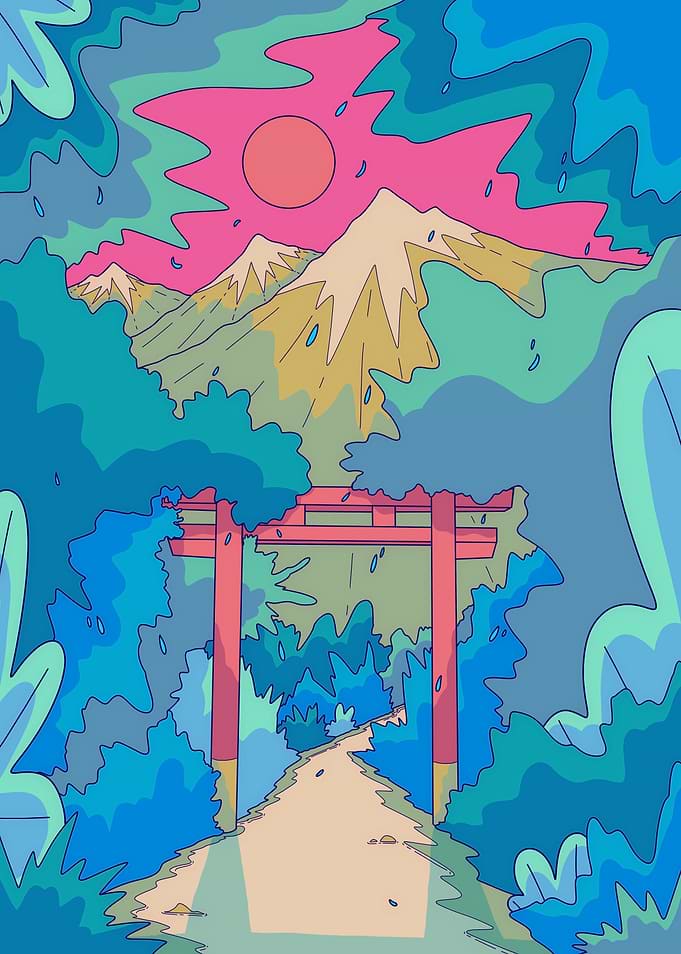 Japanese Mountain Gate