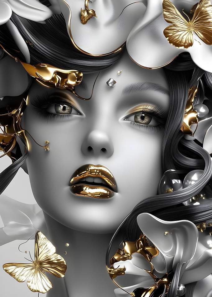Golden Beauty Portrait