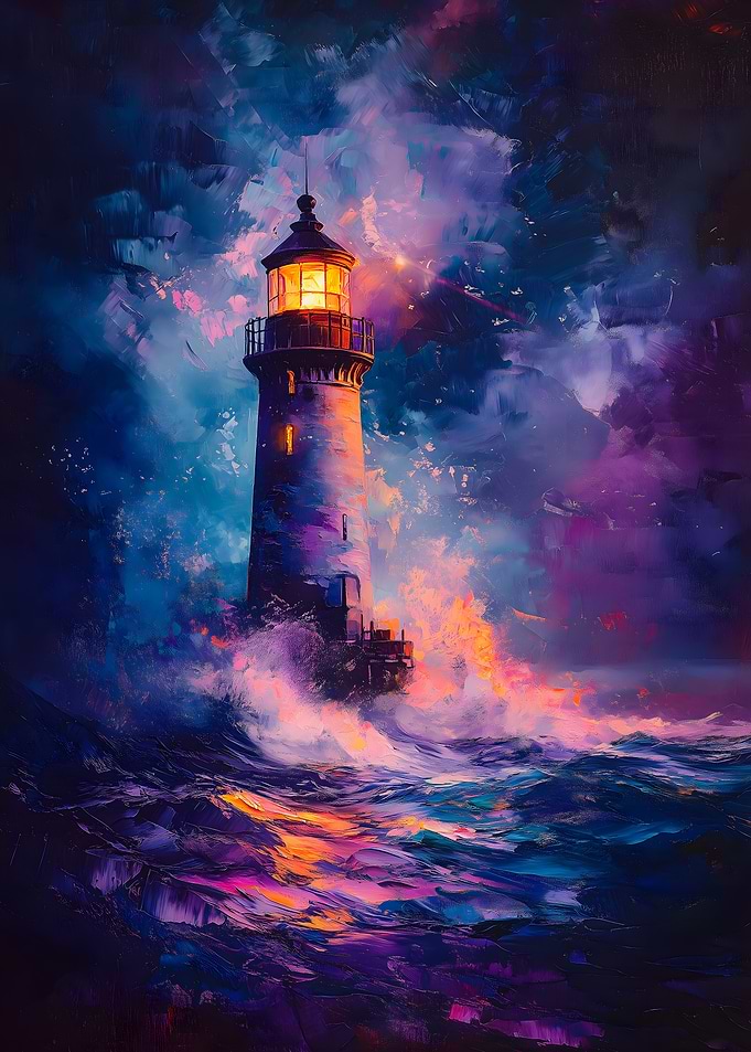Lighthouse in Storm