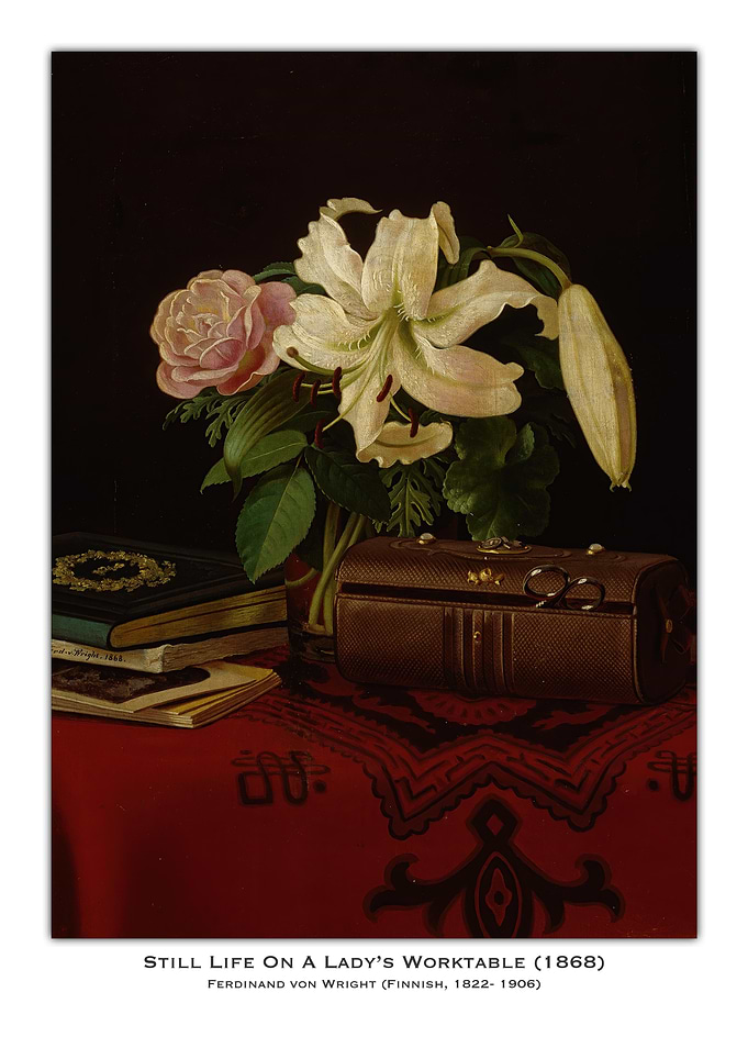 Still Life with Flowers and Worktable