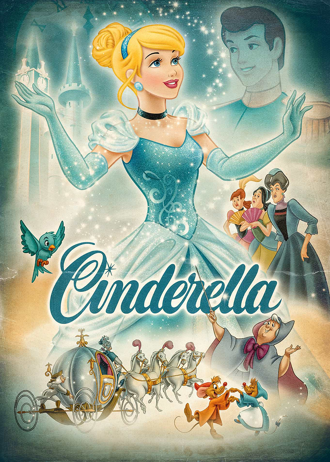 Cinderella Vintage Poster