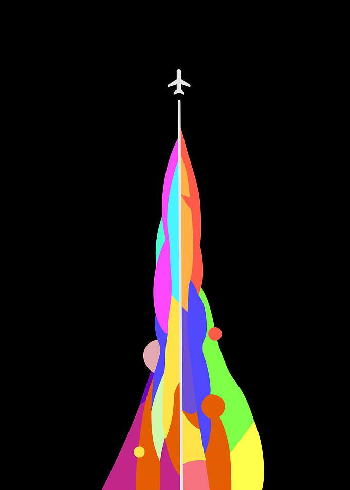 Airplane Abstract Art