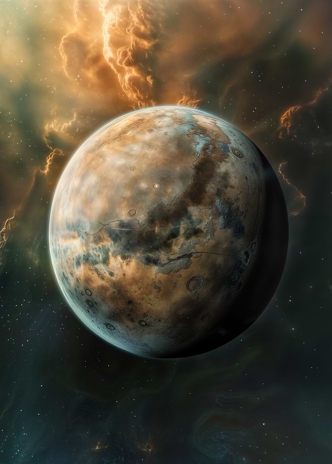 Exoplanet in Nebula