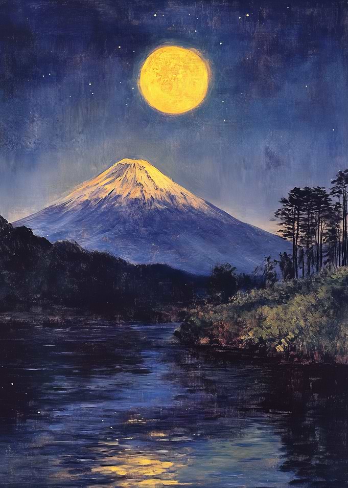Mount Fuji Night Scene