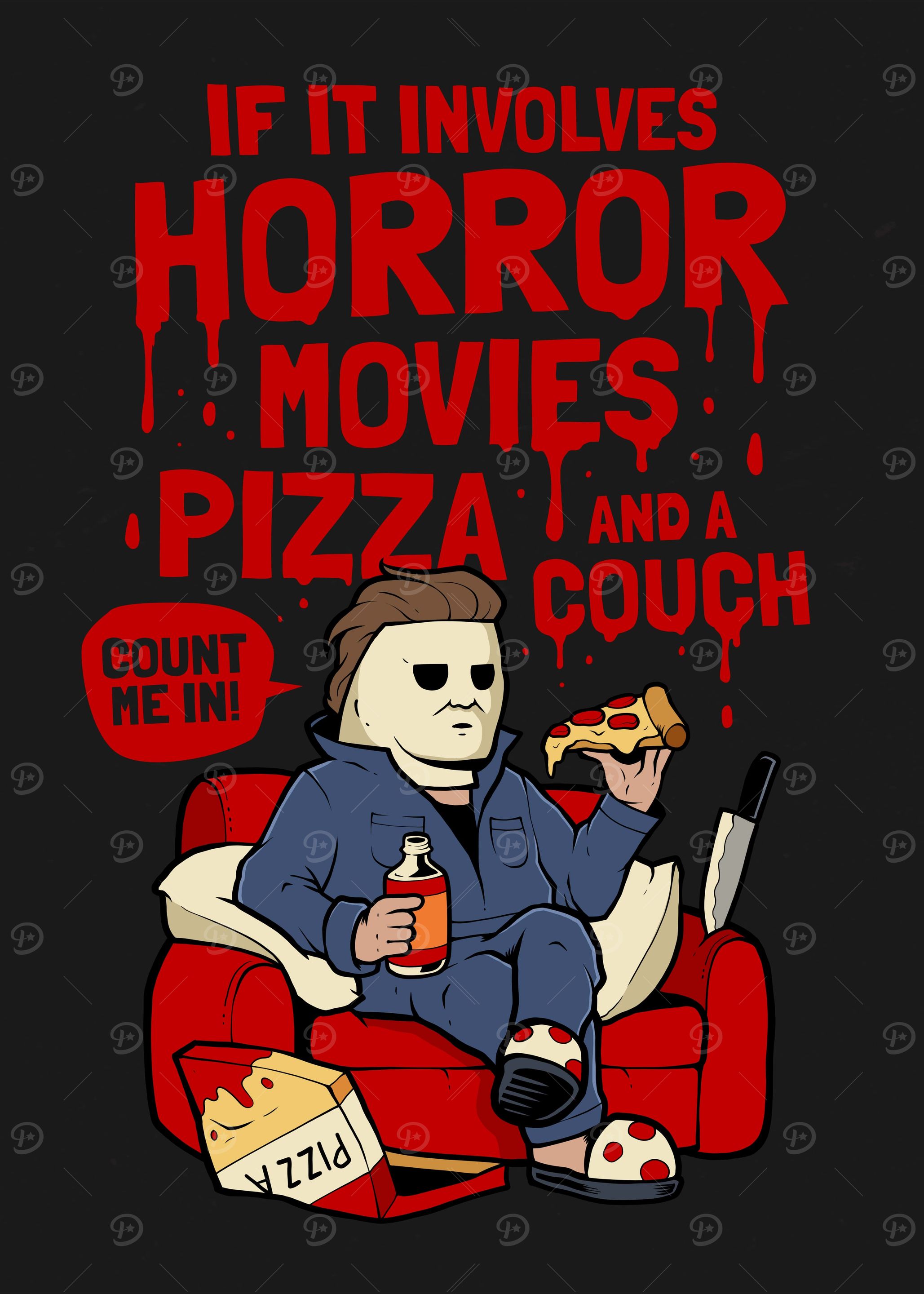Horror Movie Night With Pizza