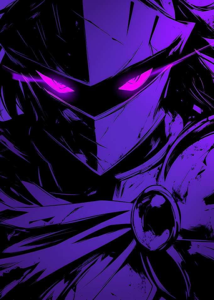 Purple Knight Portrait