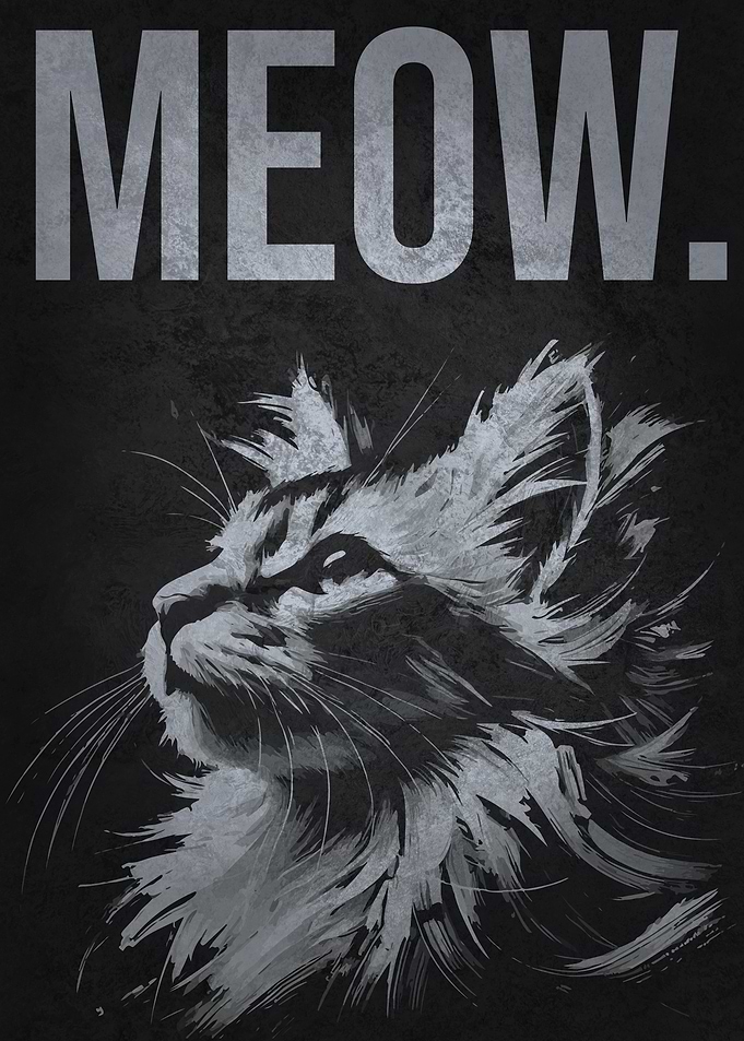 MEOW – The Most Sophisticated Yet Hilariously Simple Cat Art