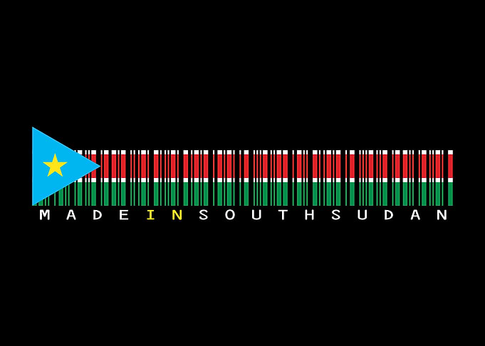 South Sudan Barcode Flag