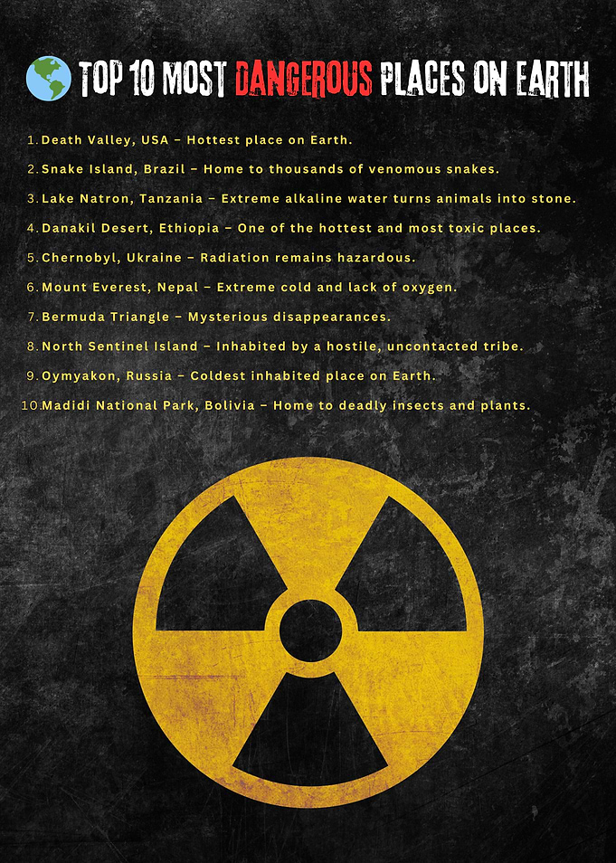 Top 10 Most Dangerous Places