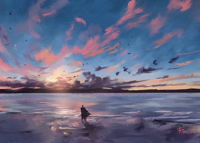 Sunset contemplation