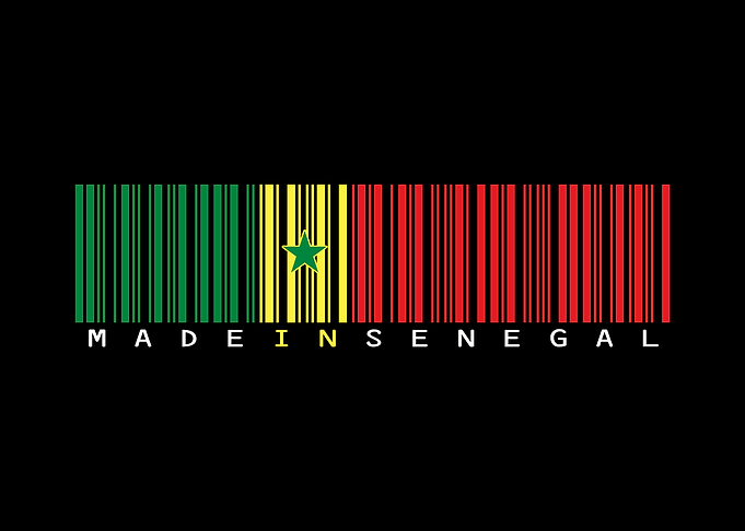 Senegal Barcode Flag