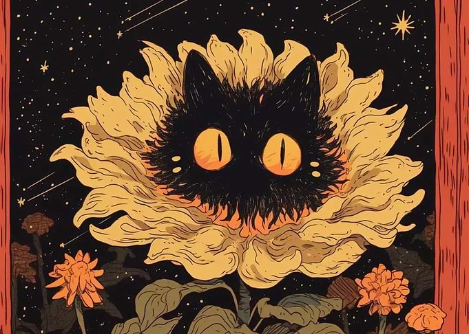 Black Cat Sunflower