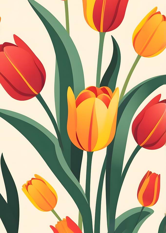 Bold Tulip Illustration