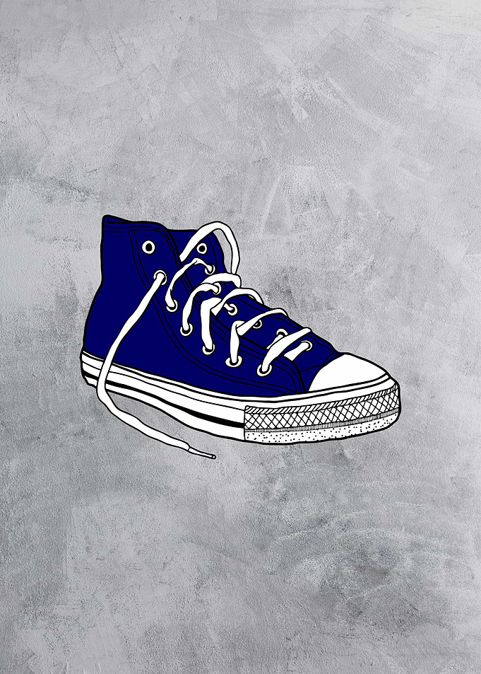 Blue Converse Sneaker
