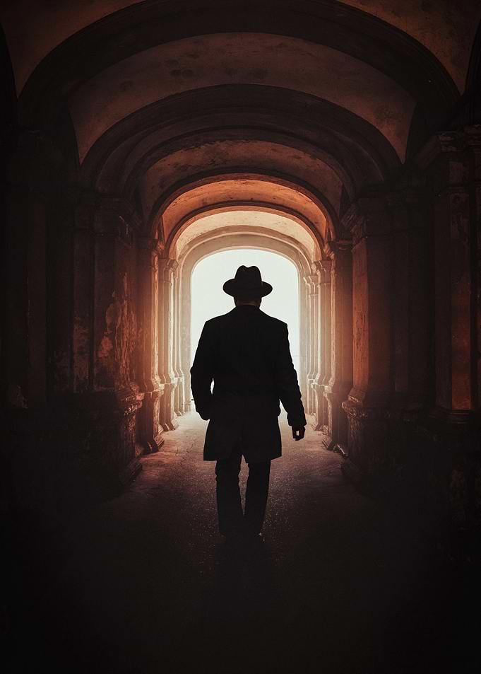 Silhouette in Archway