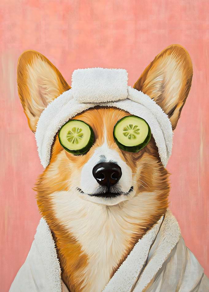 Corgi Dog Spa Day