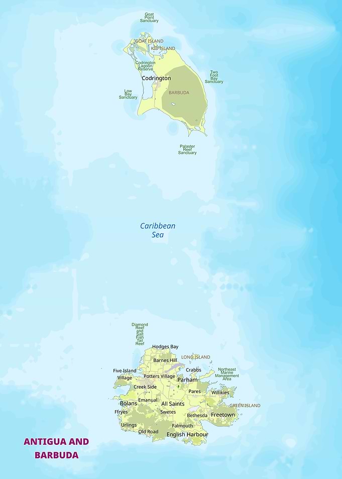 Antigua and Barbuda Map