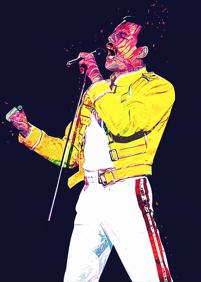 Freddie Mercury Pop Art