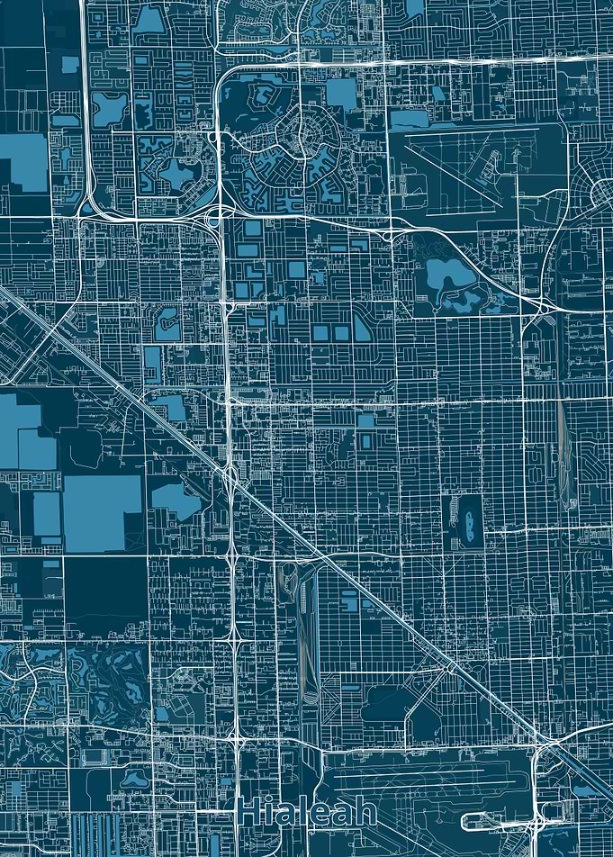 Hialeah City Map