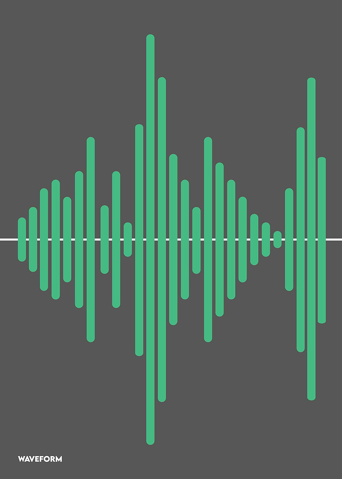 Green Audio Waveform
