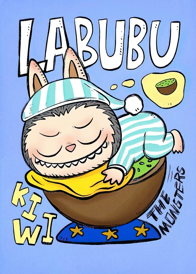 Labubu Kiwi Monster